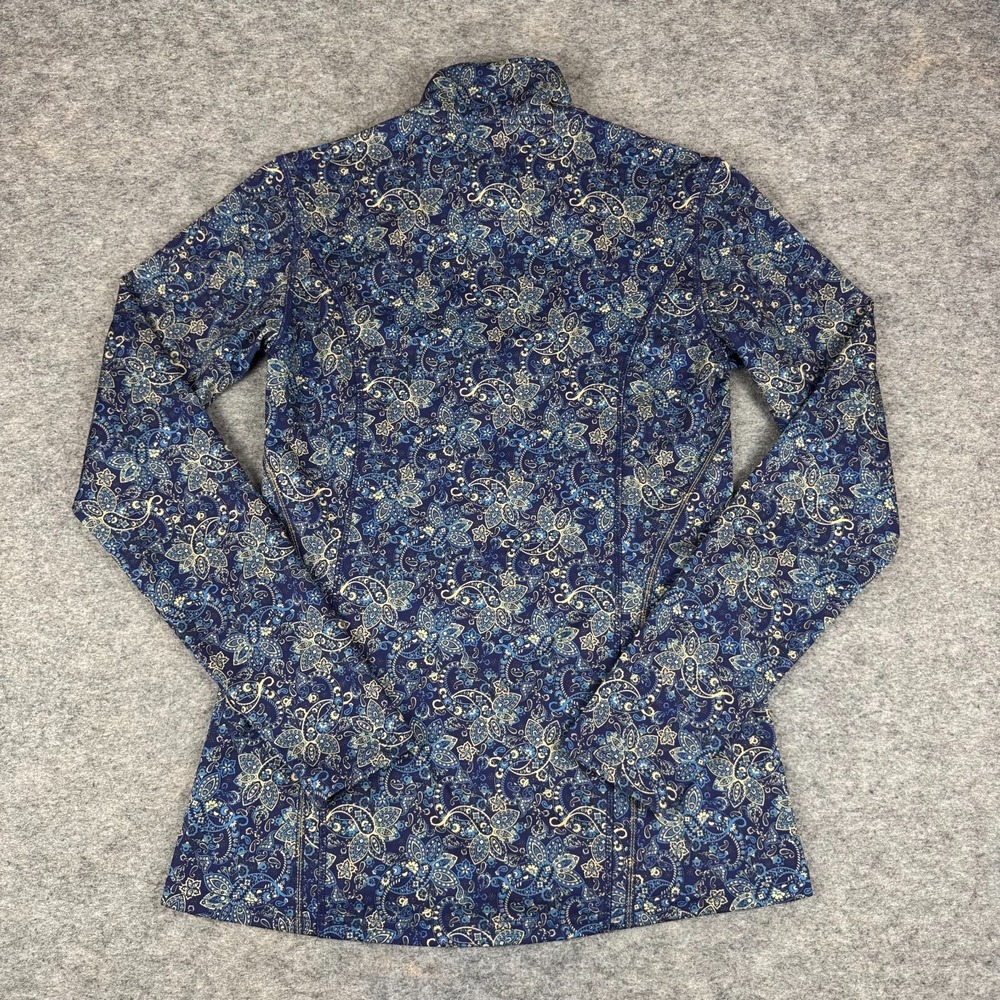 Dover Saddlery 1/4 Zip Shirt Paisley Print Polyester Stretch Womens XS - Picture 7 of 10